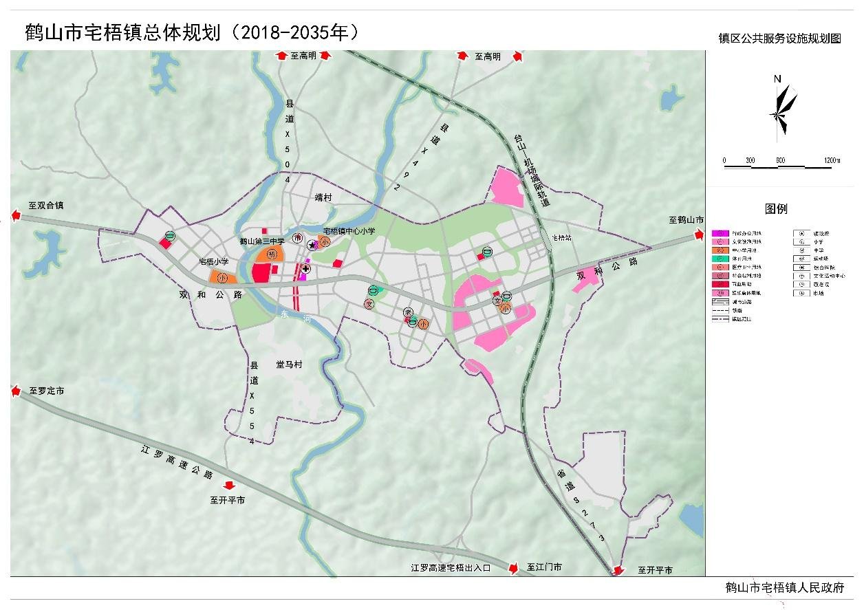 规划6条镇区内部主干道！宅梧镇未来这样建设！